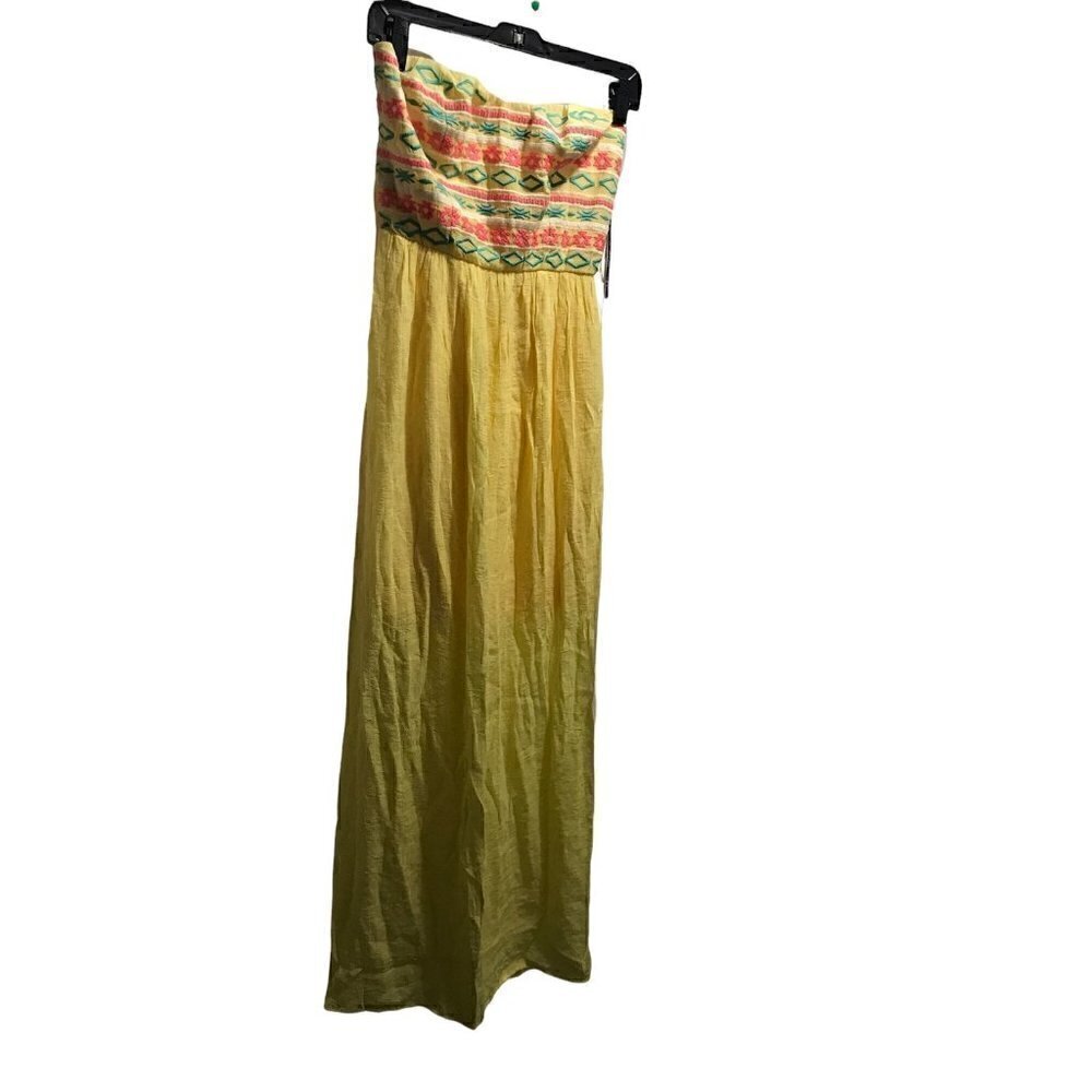 WOMEN'S Yellow Tube Dress Size Small - Picture 1 of 10